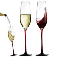 Verres à Vin Lot de 2 - 230 ml - Lot Verres à Vin - Cristal Qualité Supérieure - Cadeau Mariage, Anniversaire