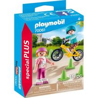 PLAYMOBIL - City Life - Spécial Plus - Enfants avec vélo et rollers