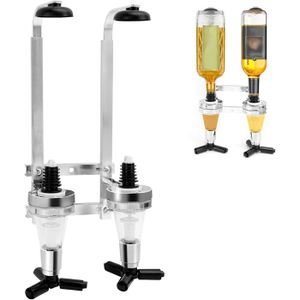 Distributeur Boisson Tonneau 1L Avec Robinet - Carafe Whisky Support Bois Distributeur Boisson Tonneau 1L Avec Robinet - Carafe Whisky Support Bois