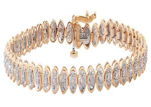 Bracciale Tennis in Argento 925 con Zirconi Neri cm 18