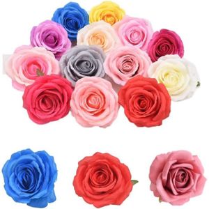 FLEUR ARTIFICIELLE Fleurs Artificielles 50 Pièces Rose Artificielle T