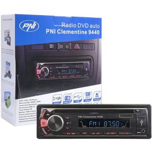 AUTORADIO Autoradio DVD Clementine 9440, Stéréo 1 Din, Récepteur Audio Bluetooth Unité Principale Lecteur CD avec Radio FM, [10]