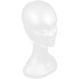 3x Polystyrène Femme Blanc Écran D'affichage Tête Mannequin Mannequin Modèle