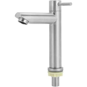 ROBINETTERIE SDB robinet d'eau - g1 2 robinet de lavabo robinet de lavabo en acier inoxydable robinet d'eau froide simple assemblage de vidange pou