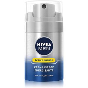 HYDRATANT VISAGE Soins des cheveux NIVEA MEN Active Energy Crème Visage Énergisante (1 x 50 ml), Crème Hydratante non grasse pour homme,  145433