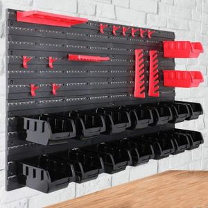 Happyment Tool wall Deluxe - Porte-outils 17 pièces - Planche à