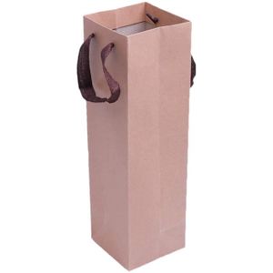 Anawakia Lot de 10 sacs en papier kraft pour bouteilles de vin ou de champagne 11 x 9 x 35 cm