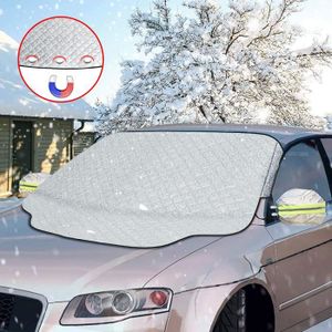 Couverture Pare-Brise Voiture Magnétique Bâche Pare Brise Protection  Couverture Repliable, pour Voiture Anti Givre, Neige 178 x 112.5 cm