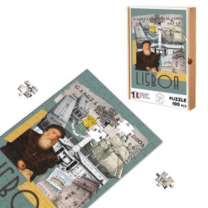 PUZZLE Puzzle Classique 100 pièces Lisboa Collage Lisbonn
