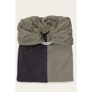 ÉCHARPE DE PORTAGE je porte mon bébé Petite Echarpe sans Nœud Anthracite/Olive