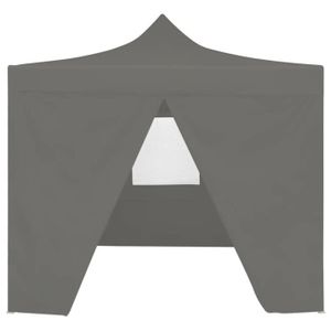 TONNELLE - BARNUM FASHTROOM Tente de réception pliable avec 4 parois 2x2 m Acier Anthracite 111607