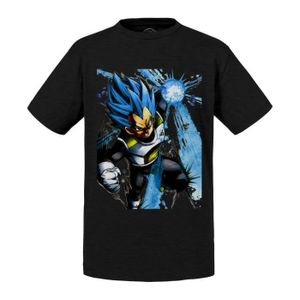 T-SHIRT T-shirt Enfant Noir Vegeta Super Saiyan God La Res