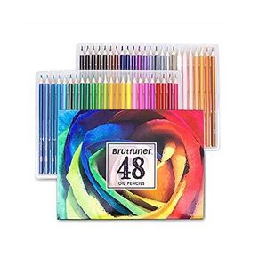CRAYON DE COULEUR RUMOCOVO® Lot de 48 Crayons de Couleur à l'huile P