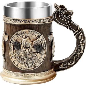 Verre à bière - Cidre OTARTUDE Verre à bière Viking, Nordic Myth Odin et