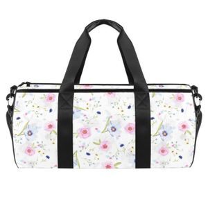 SAC DE SPORT Sacs de sport à bandoulière, fourre-tout de voyage, fourre-tout pour hommes et femmes, feuilles florales