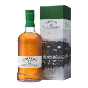 WHISKY BOURBON SCOTCH Tobermory 12 Ans - Single Malt Scotch Whisky - 46.