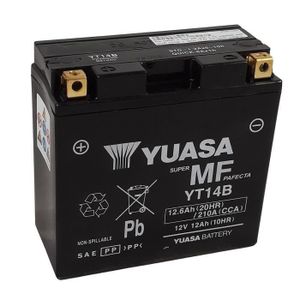 BATTERIE VÉHICULE Batterie YT14B SLA AGM - Sans Entretien - Prête à l'emploi.