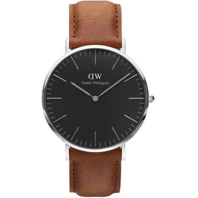 Montre Daniel Wellington Homme mod le Durham Argent e Noire et