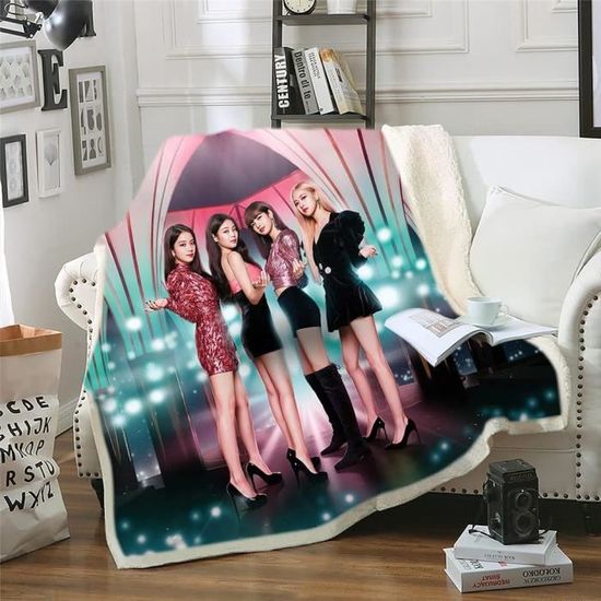 Couverture Polaire PINK Victoria's Secret Rose Baby Blue - 130x150cm