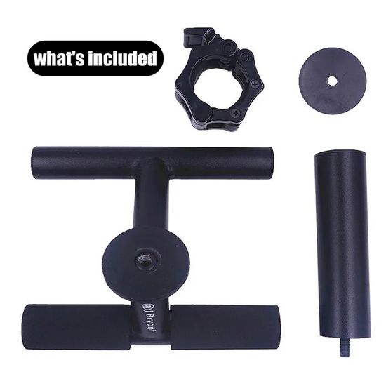 Tib Bar En Noir – Matériel De Musculation Pour Tibia Et Mollets, Compatible Poids De 2 Pouces