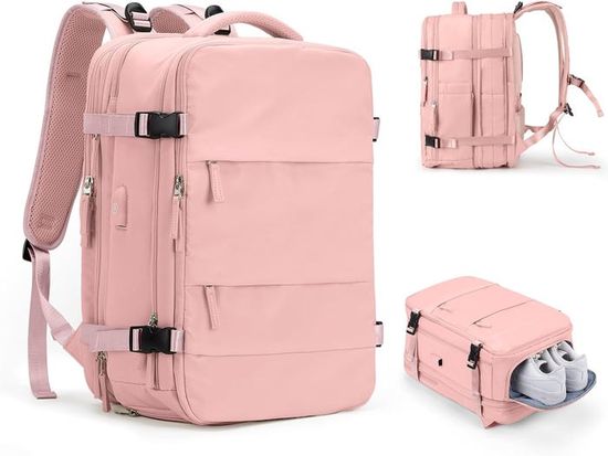Sac Cabine Ryanair 40x20x25cm - Sac à Dos Voyage 20L | Compartiment Ordinateur USB Anti-vol