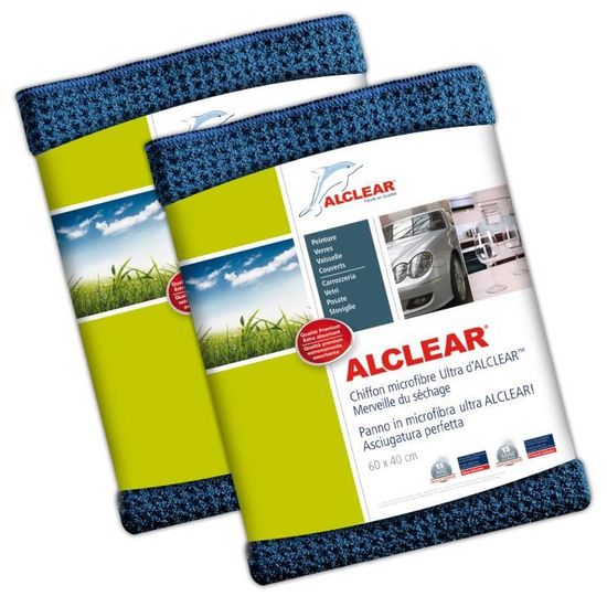Lot De 2 éponges Géantes ALCLEAR Pour Lavage Auto - 18x12x6cm - Mousse PVC Ultra Absorbante - Pour Carrosserie, Jantes Et Intérieur