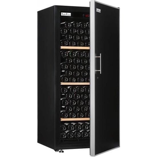Cave de vieillissement Artevino OXM1T182NPD Noir 182 bouteilles