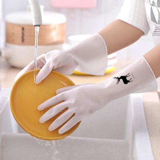Gant de ménage étanche Durable, en caoutchouc pour la vaisselle, gants de  nettoyage antidérapants, outils ménagers