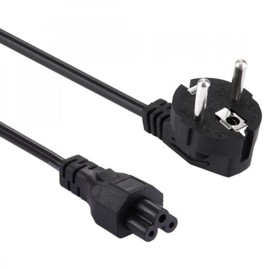 Lot De 20 Cordons Secteur UE Bipolaires Pour PC Portable - Noir - Neuf