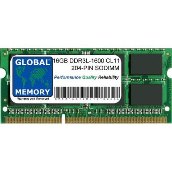 1x 16GB DDR3L SO 1600Mhz PC3L-12800 RAM für HP Essential Laptop 17