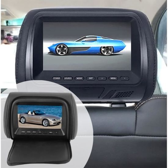 VGEBY® 7 inch Les appuis-tête LCD voiture oreiller Moniteurs lecteur DVD  -CYA