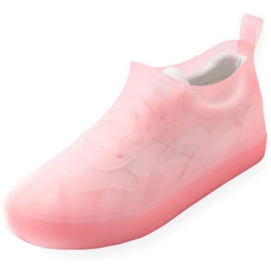 Couvre-chaussures Imperméables Enfant Rose - En PVC, Pour La Pluie Et Les Voyages