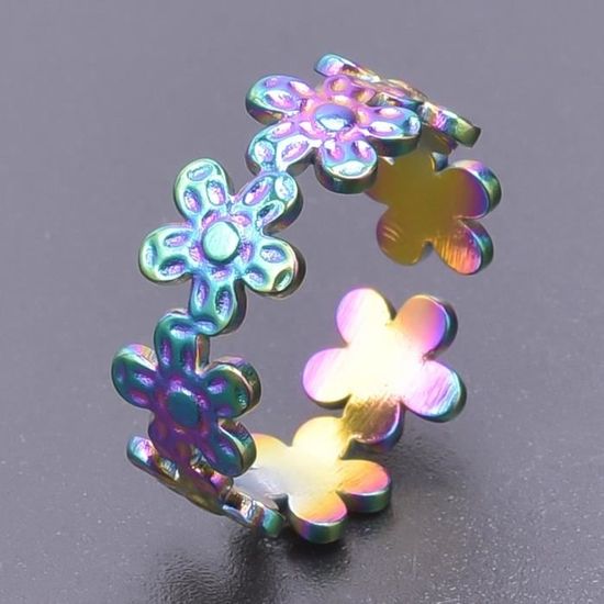 Bagues En Acier Inoxydable Pour L'été - Bijoux Cailloux Bagues En Acier Inoxydable Pour L'été - Bijoux Cailloux