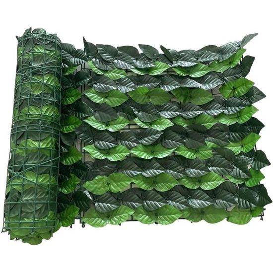 Clôture En Lierre Artificiel Extensible - Paravent Décoratif Pour Jardin, Terrasse, Balcon - Vert, Réglable Jusqu'à 180 Cm