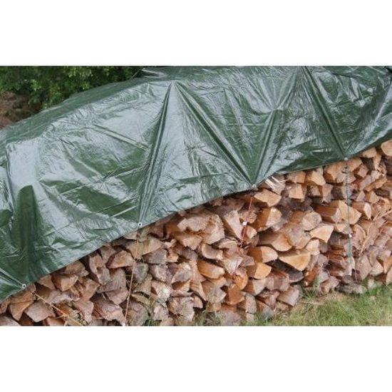Bâche De Protection Connex Pour Bois 6x1,5m - 210g/m² Résistante Aux UV