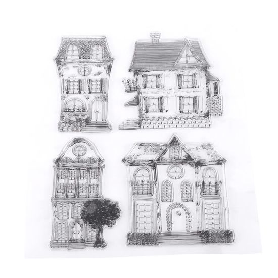 Tampon Scrapbooking Vintage Horloge Rétro - Transparent, En Caoutchouc Silicone, 11x16 Cm, Pour Cartes, Journal, DIY