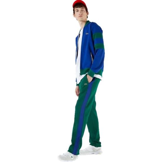 Jogging lacoste vert homme best sale