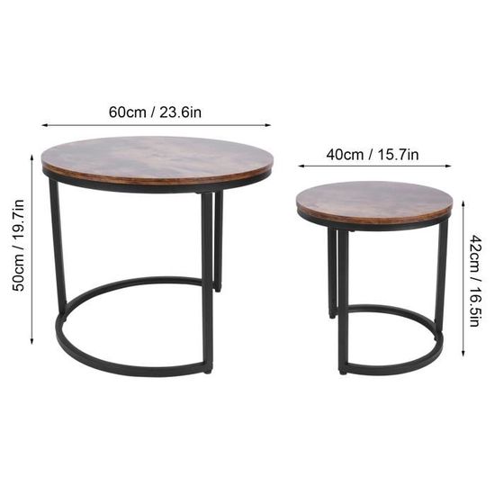 Table D'Appoint Ronde Dorée - Design Moderne, Plateau Gravée, 61 Cm De Haut, 9 Kg De Charge