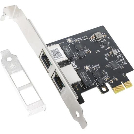 Scheda Di Rete PCIe Dual Port 2.5G RTL8125B - Doppia Porta Gigabit Ethernet 2500/1000/100 Mbps Per PC E Server