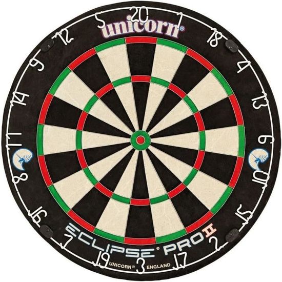 Cible Fléchettes Unicorn Eclipse Pro – Sisal 2 Poils, Araignée Sans Agrafes, Ultra Fine, Pour Adultes
