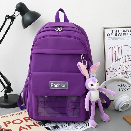 Sac à dos mignon pour filles, décontracté pour adolescentes, Kawaii coréen léger pour étudiantes