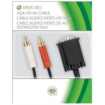 Microsoft Xbox 360 Vga Hd Av Cable Câble VidéoAudio Vga / Audio Connecteur Audio Vidéo Xbox Mâle Pour Hd 15 Vga Rca Mâle 2.4 Blindé Pour Xbox 360 Xbox 360 - vue 2