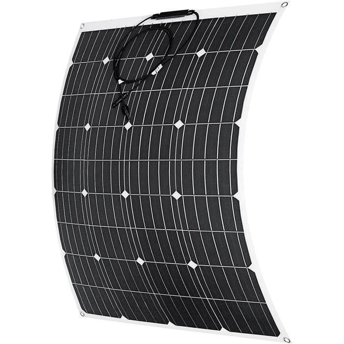 2 Panneaux Solaires Flexibles 130W – ECO-WORTHY 12V, Monocristallin, 260W Total