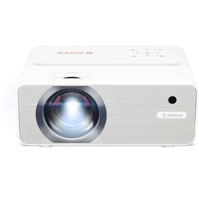 AOPEN QH11 - Vidéoprojecteur HD (1,280 x 720) - 5,000 ANSI lumens LED - HDMI, USB, WIFI - Haut-parleur intégré 5W - Blanc