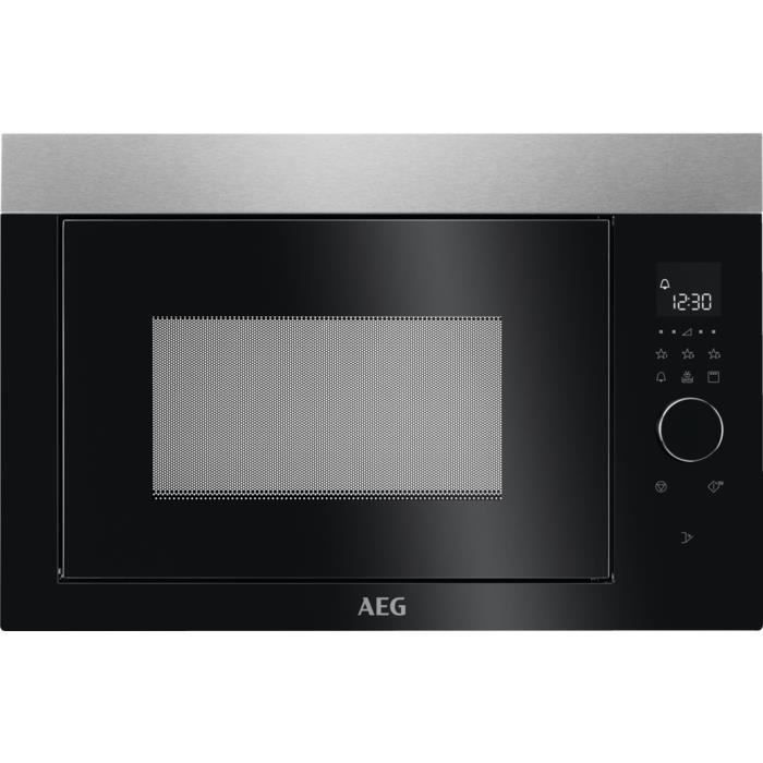AEG MBE2657DEM, Intégré, Micro-onde combiné, 26 L, 900 W, Tactil, Noir, Acier inoxydable