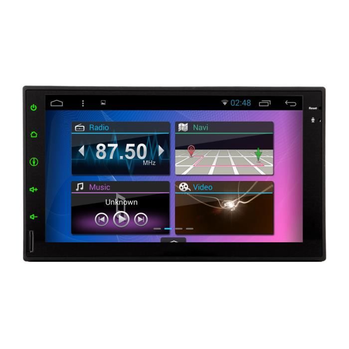 7- Autoradio 2Din 1024 * 600 Android 5.1 Tablet PC voiture Tap 2 din Universal Pour Double Din Navigation GPS BT Lecteur Audio