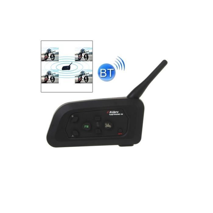Intercom - Kit Communication - Kit moto Interphone Bluetooth 1200 mètres (maxi 4 conducteurs)