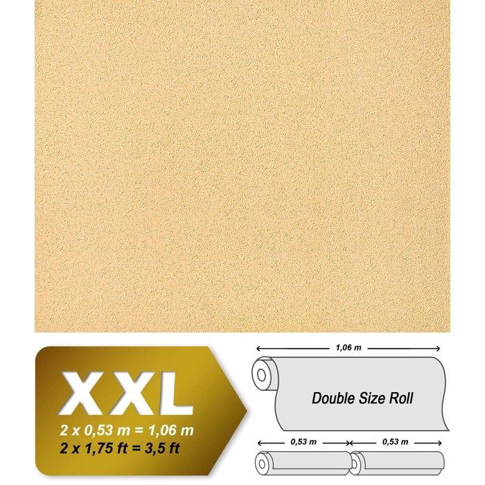 XXL Papier peint EDEM 917-23 intissé haut de gamme texturé abricot dorée - 10,65 m2.