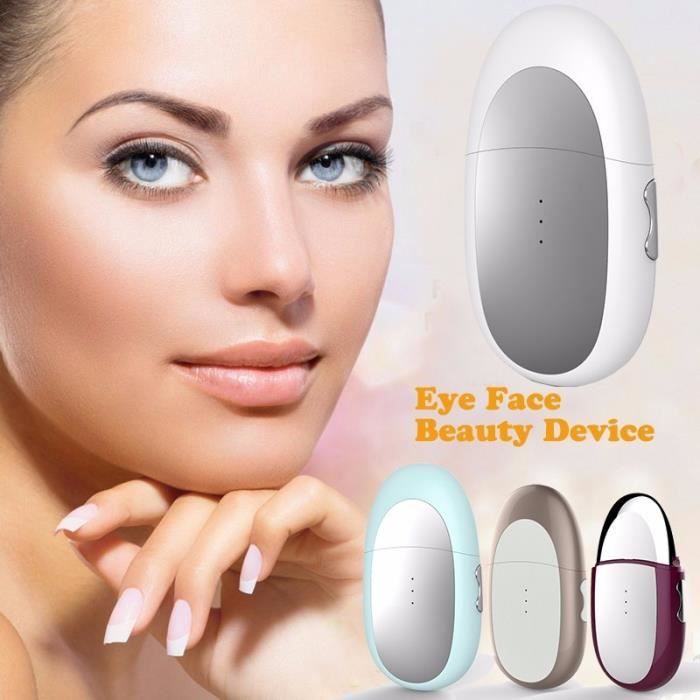 APPAREIL DE MASSAGE MANUEL,Mini masseur électrique pour les yeux chaud vibration ionique anti yeux sac anti rides cosmétique oeil