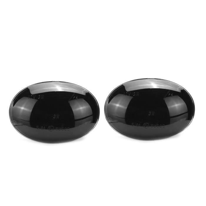 KIT LED Clignotant Coulant Lampe Marqueur Latéral Feu de Jour pour BMW Mini Cooper R56 R57 NOIR Aw51858